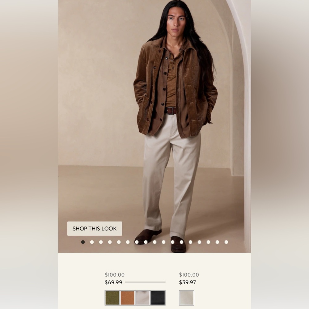 DAWSON RELAXED RAPID MOVEMENT CHINO. Lot of 2. Both 36 waist 32 length.